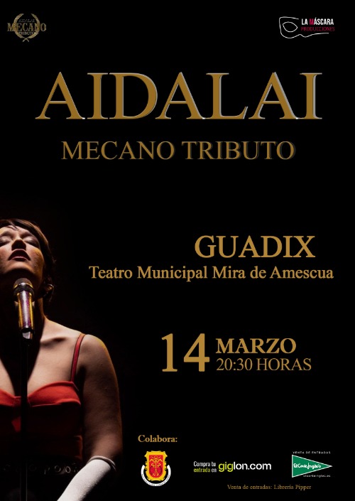 cartel aidalai tributo a mecano 14 de marzo guadix