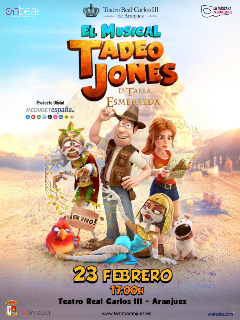 cartel tributo musical tadeo jones 23 de febrero en aranjuez madrid