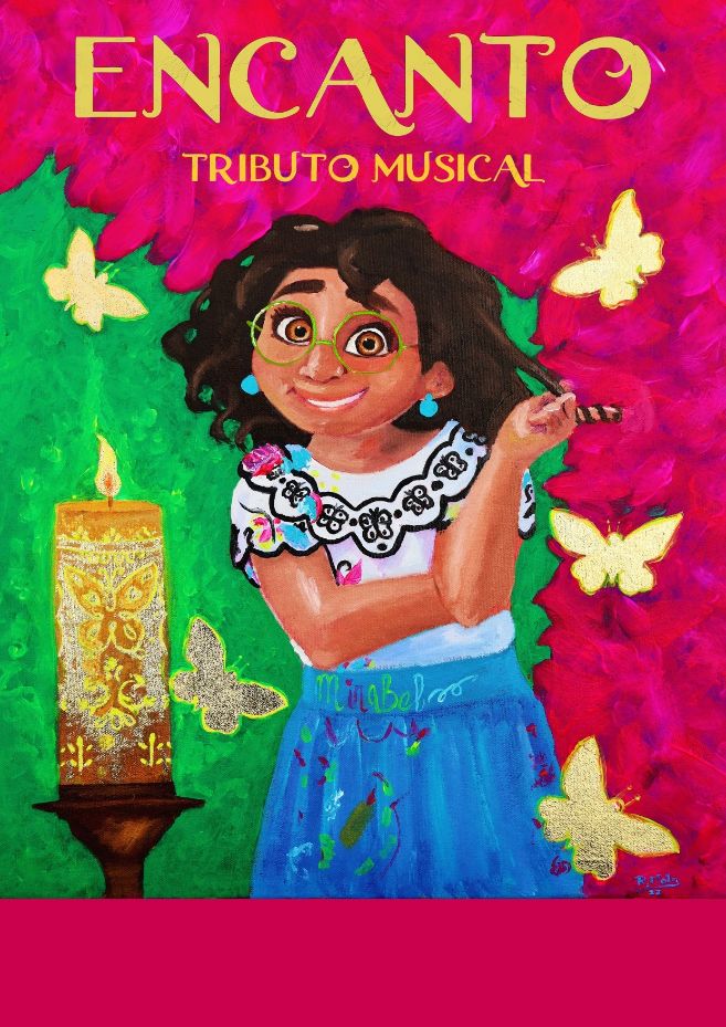 Cartel del tributo musical Encanto, película de Disney