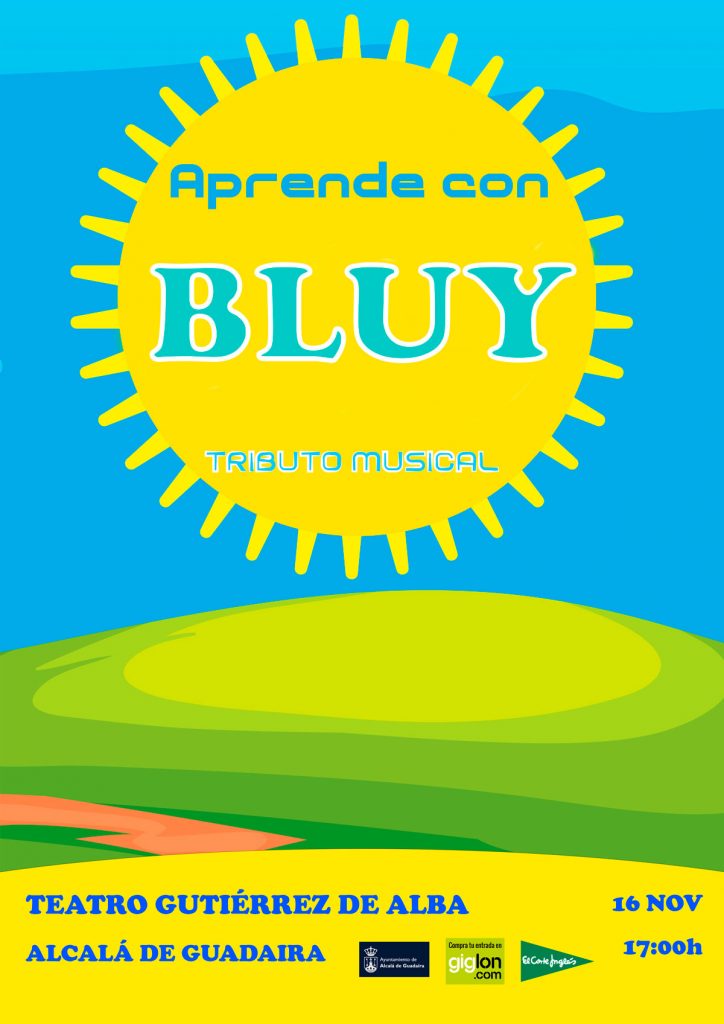 Cartel de Aprendiendo con Bluy