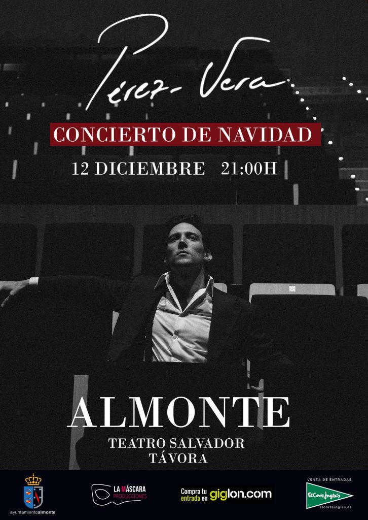 Cartel Pérez Vera concierto navideño en almonte