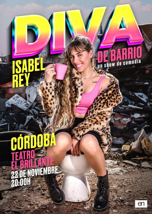 Cartel Diva de Barrio de Isabel Rey en Córdoba