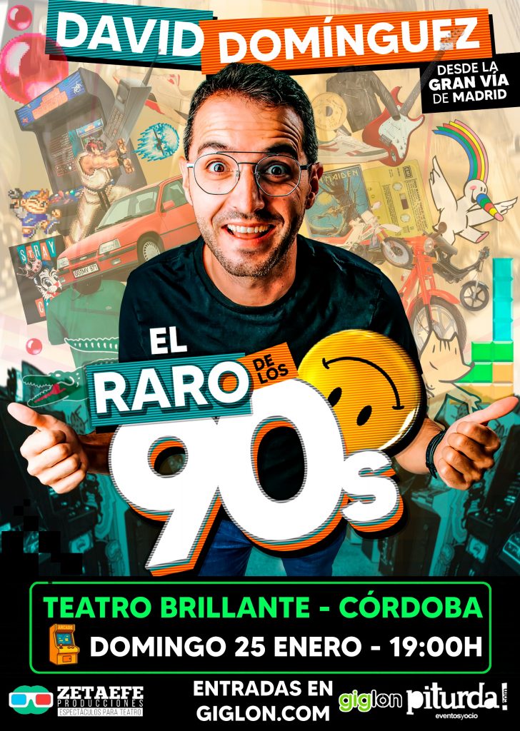 Cartel El Raro de los 90's en Córdoba