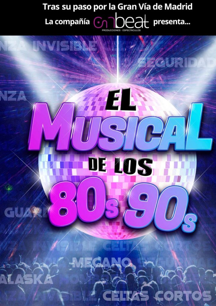 Cartel El Musical de los 80s y 90s