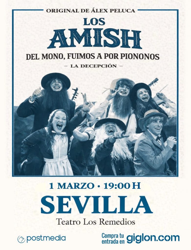 Cartel Los Amish del Mono - La Chirigota de Álex Peluca