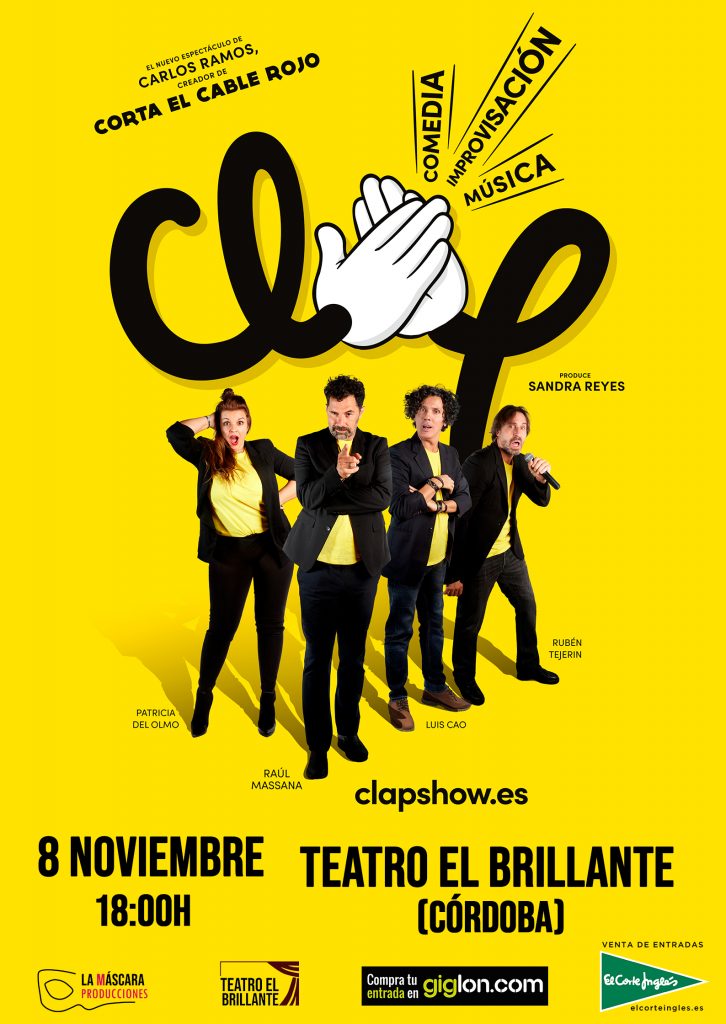 Cartel Clap teatro el brillante