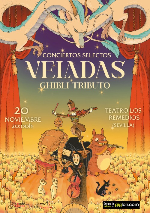 Cartel Veladas Ghibli El Tributo